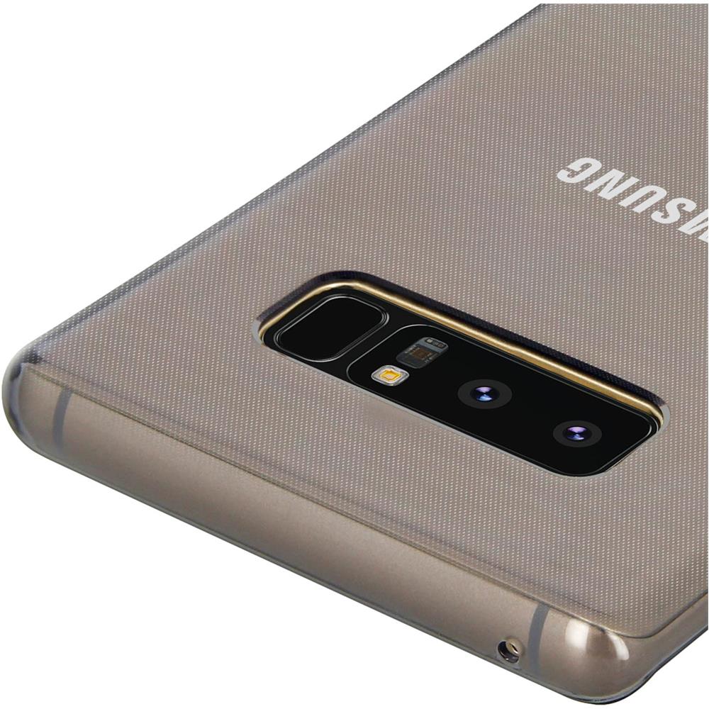 Clear Cover Galaxy Note 8 Sottile D'origine Nero Traslucido - Foto 9