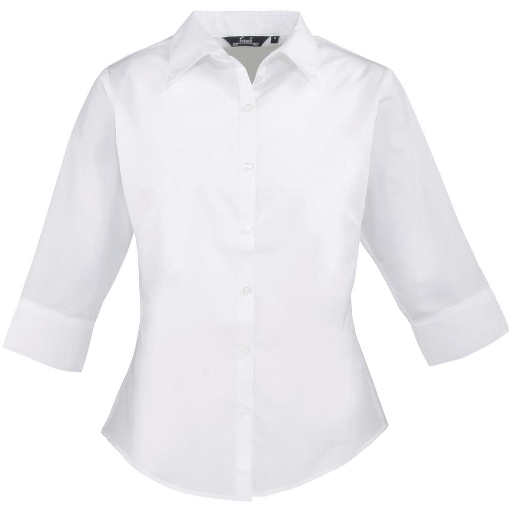 Camicia Maniche Tre Quarti Donna (it 46) (bianco)  - Foto 1