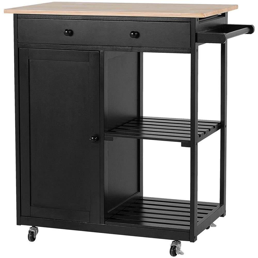 Carrello Da Cucina Nero Trapani - Foto 1