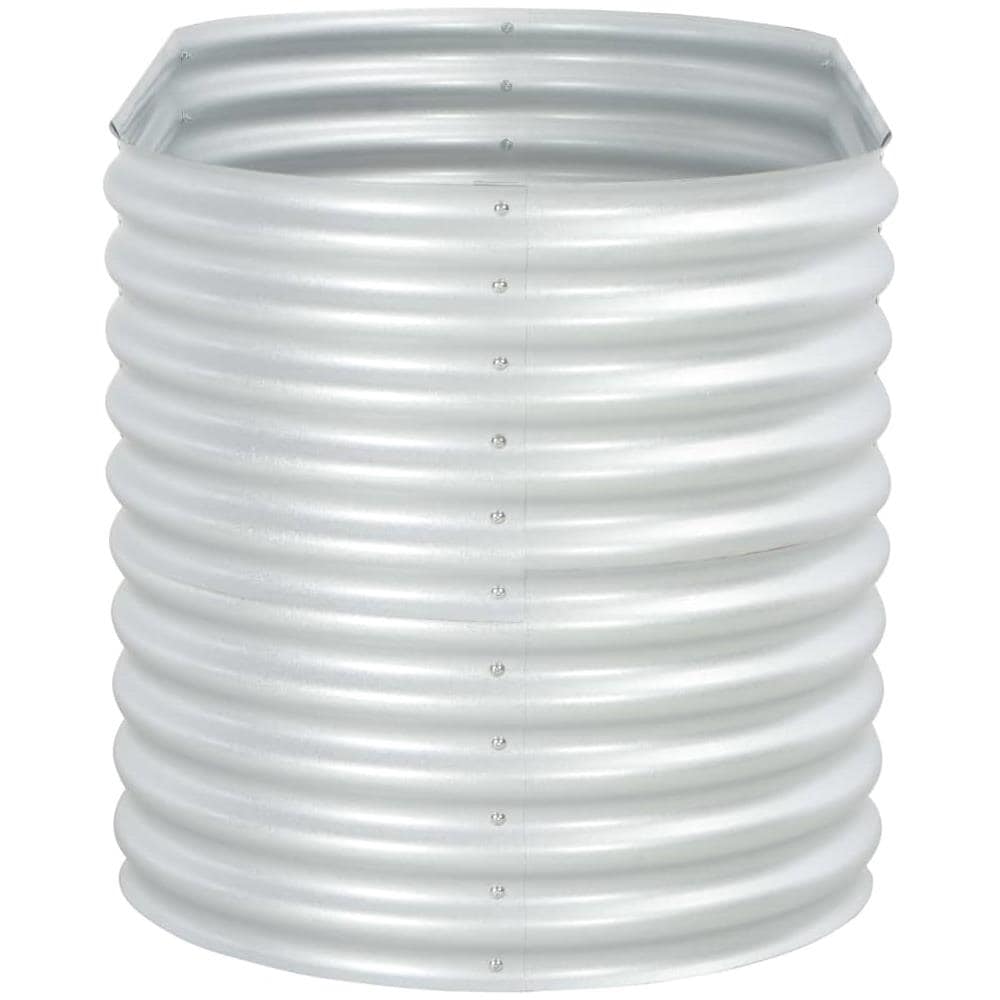 Fioriera Per Giardino 160x80x81 Cm In Acciaio Zincato Argento - Foto 2