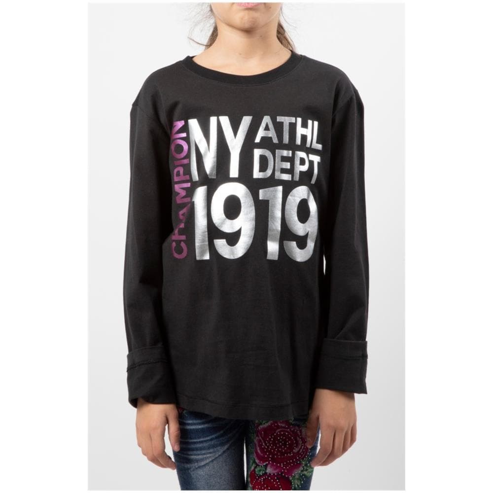 magliette champion bambino nere