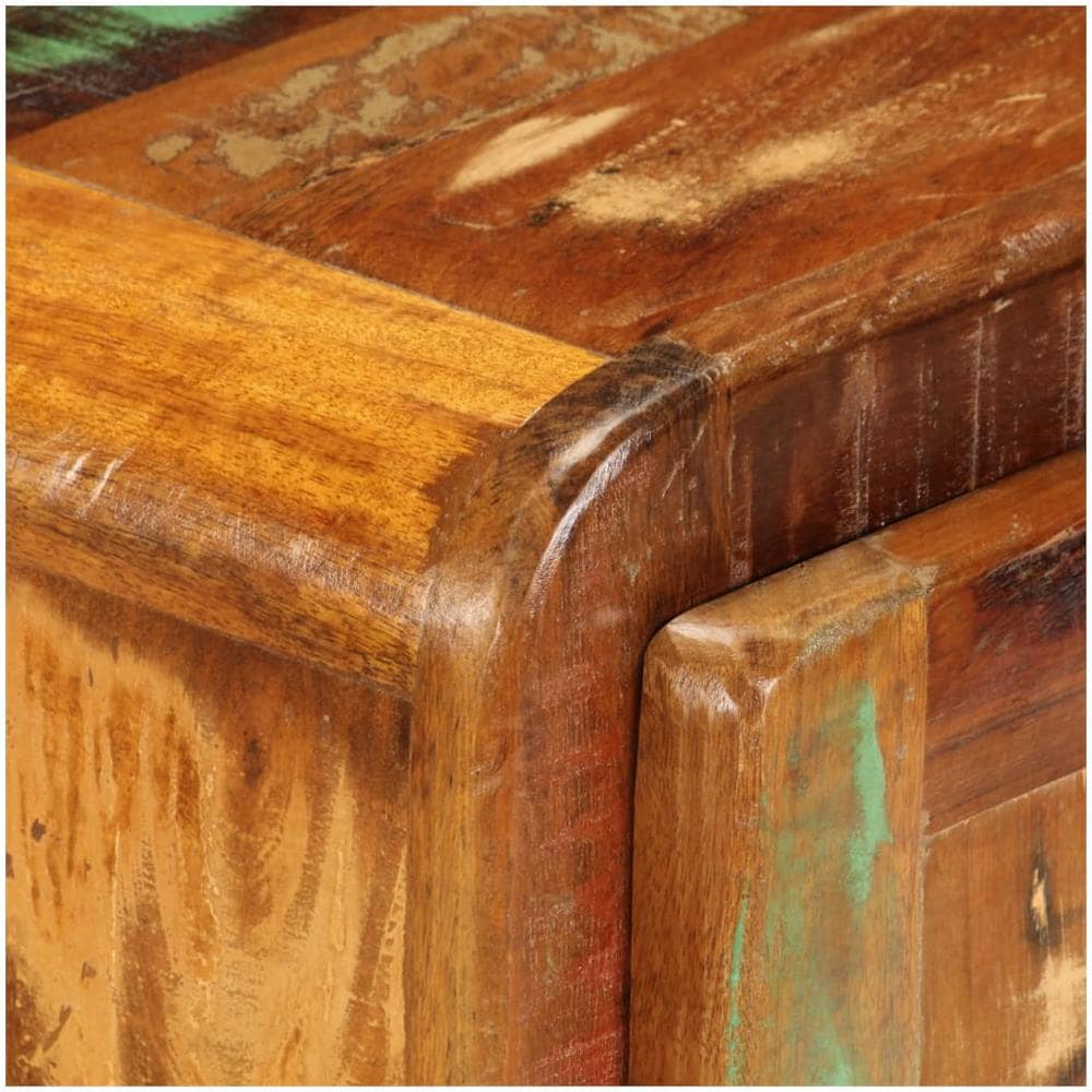 Comodino 50x30x50 Cm Legno Massello Di Recupero - Foto 2