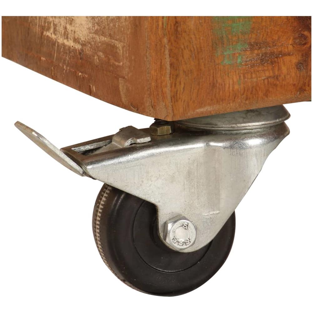 Comodino 50x30x50 Cm Legno Massello Di Recupero - Foto 14