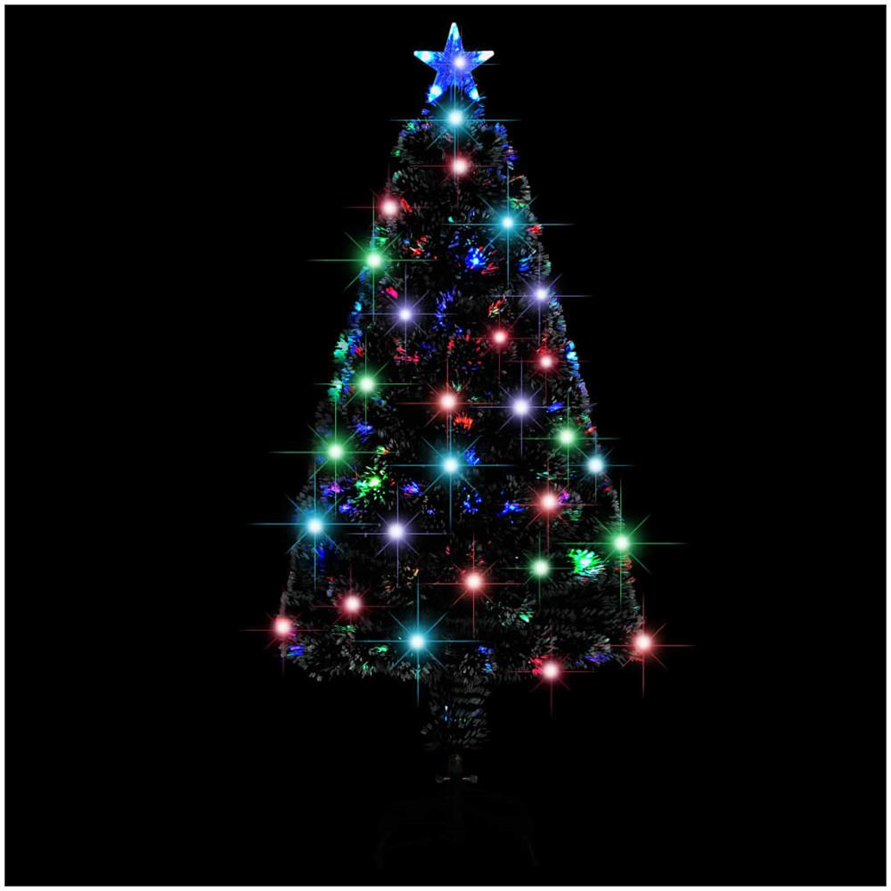 Albero di Natale Preilluminato con Supporto 120 cm Fibra Ottica - Foto 2