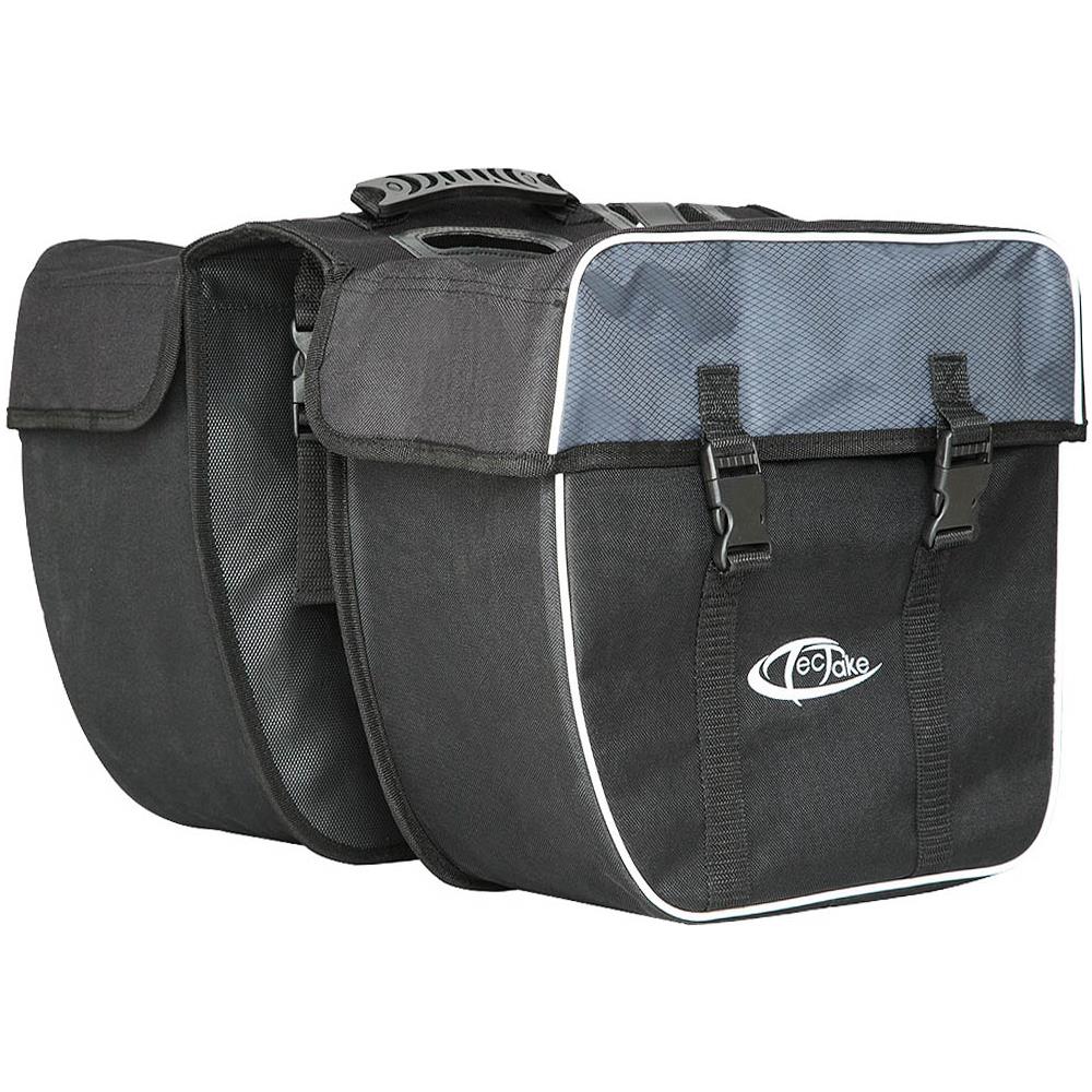 Borsa Per Bicicletta Con Strisce Catarifrangenti 35 L - Nero - Foto 1
