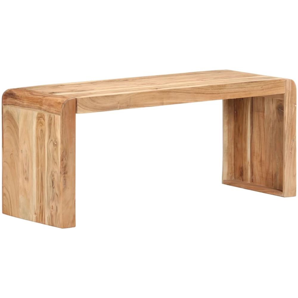 Panca 110x38x46 Cm In Legno Massello Di Acacia - Foto 1