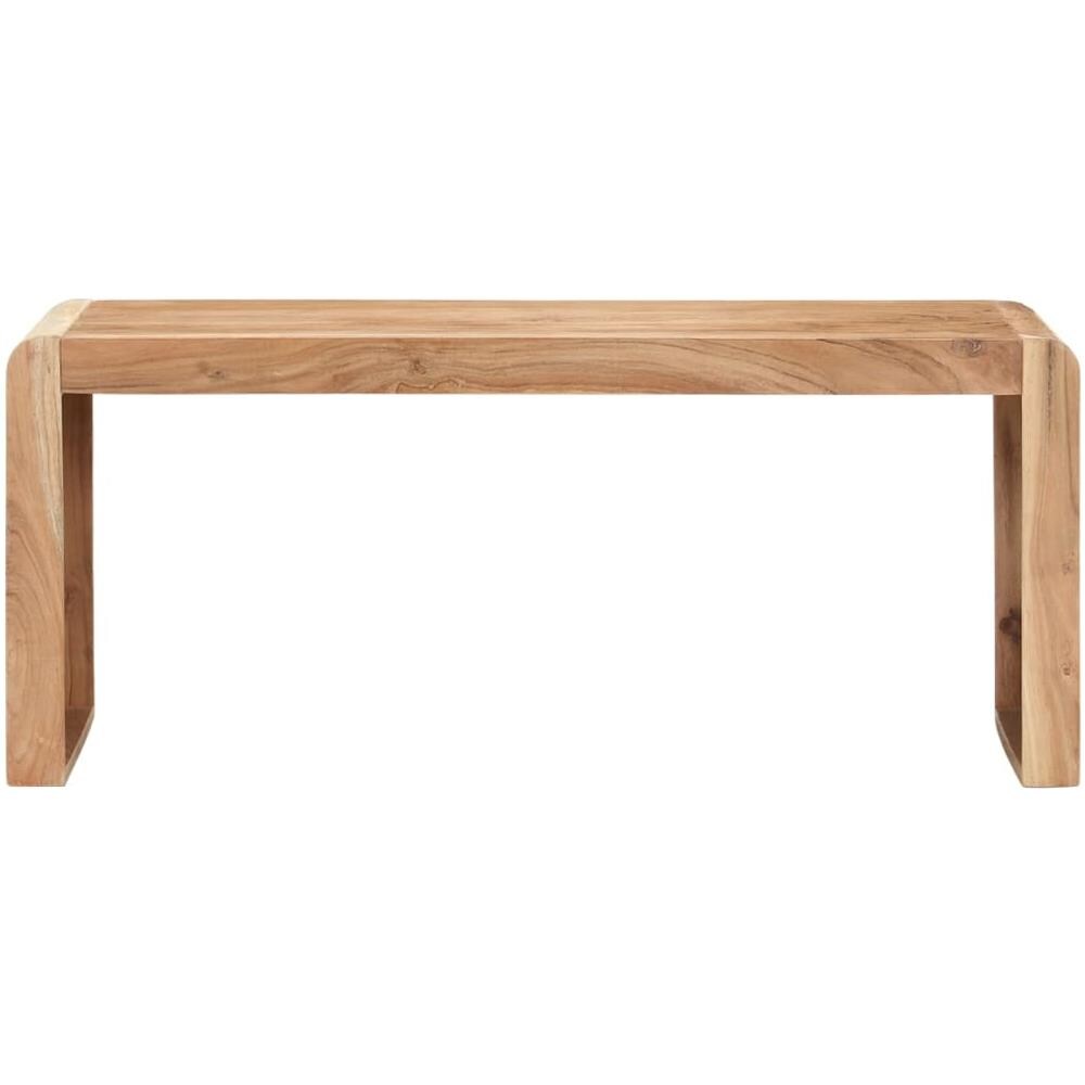 Panca 110x38x46 Cm In Legno Massello Di Acacia - Foto 2