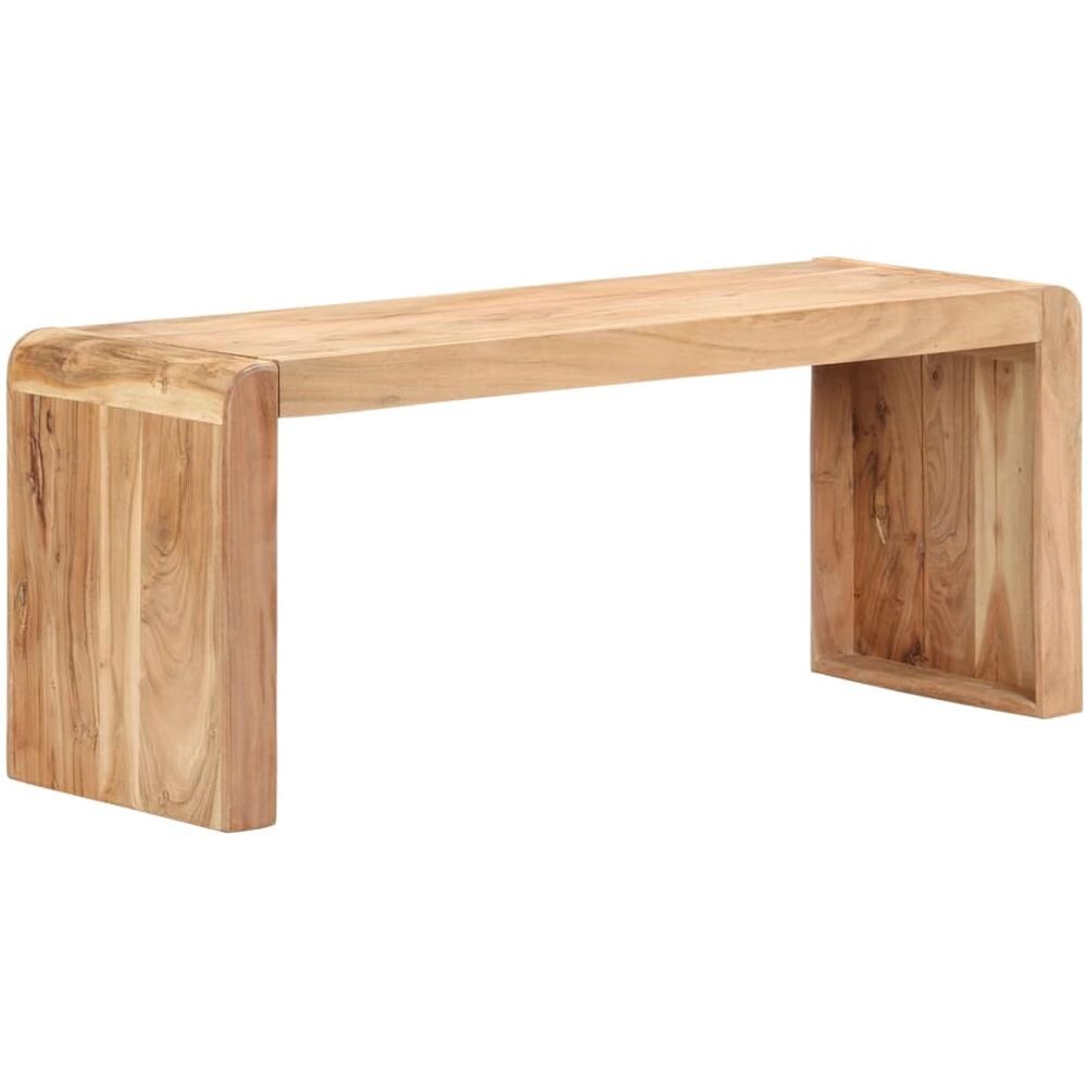 Panca 110x38x46 Cm In Legno Massello Di Acacia - Foto 7