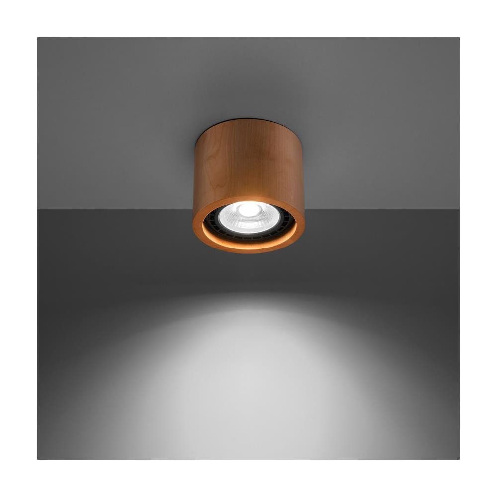 Faretti Da Incasso Rotondi A Filo Luce In Legno Naturale Gu10 - Foto 2