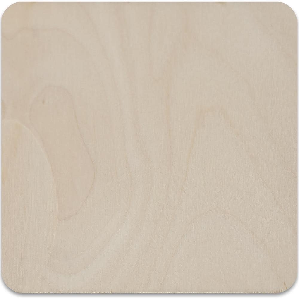 10 X Sottobicchieri Quadrati In Legno | 10 X 10 Cm | Forme Etichette Baltico Compensato Fogli | Perfetto Per Vernice Decorazione E Decoupage - Foto 5