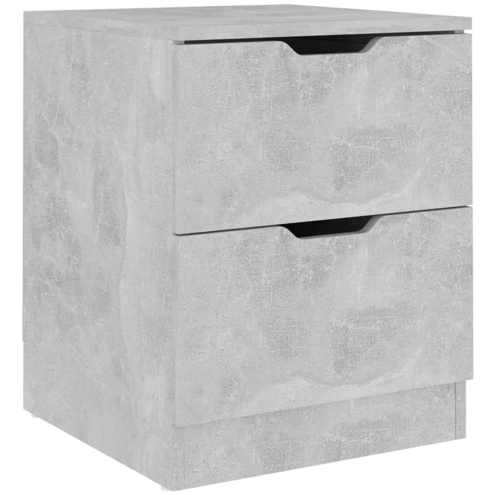 Comodino Grigio Cemento 40x40x50 Cm In Truciolato - Foto 2
