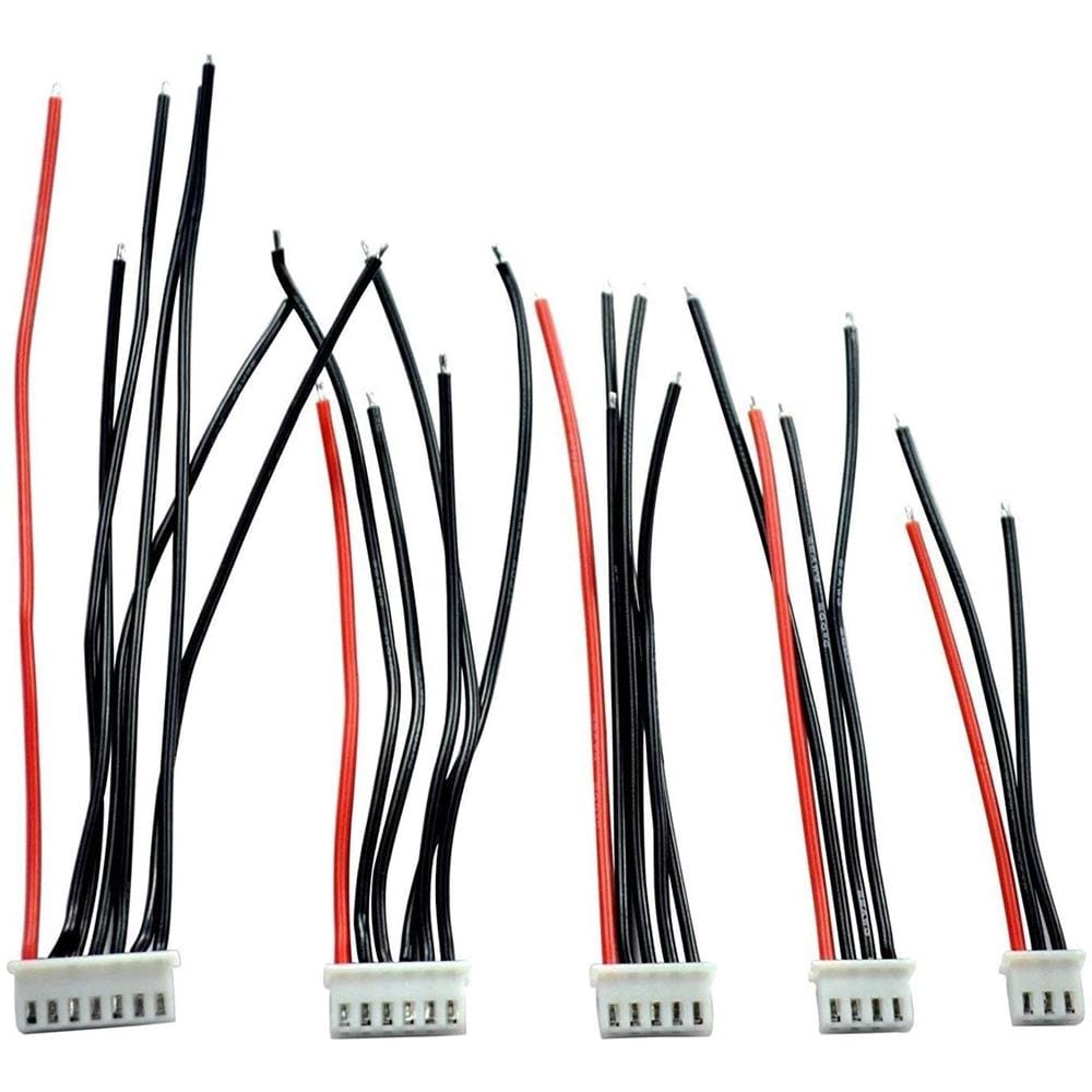 22 Awg 2s 3s 4s 5s 6s Cavo Caricatore Bilanciamento Jst Xh Connettore Plug Adattatore (2 Pezzi X), 10 Pezzi - Foto 2