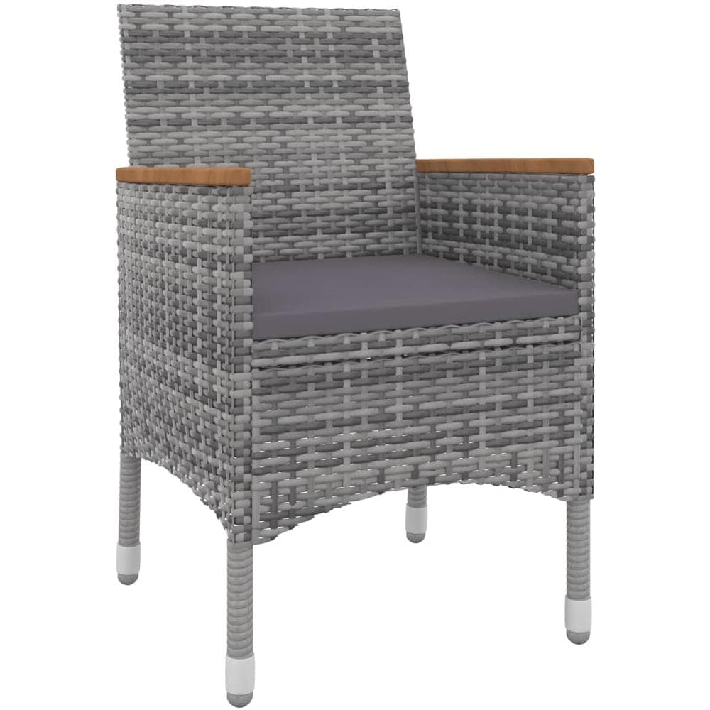 Set Da Pranzo Da Giardino Con Cuscini 9 Pz Polyrattan E Vetro - Foto 3