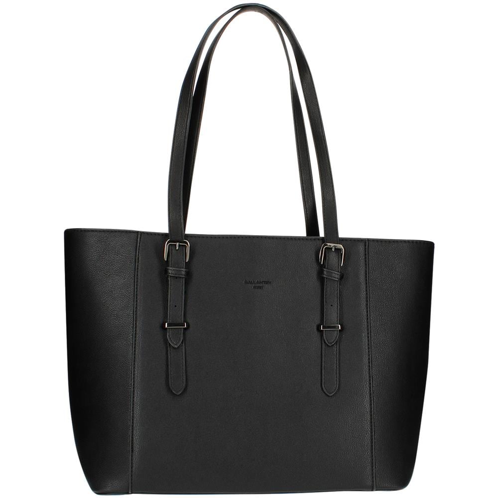 Borsa Shopper In Similpelle - Paris - Nera - Foto 1