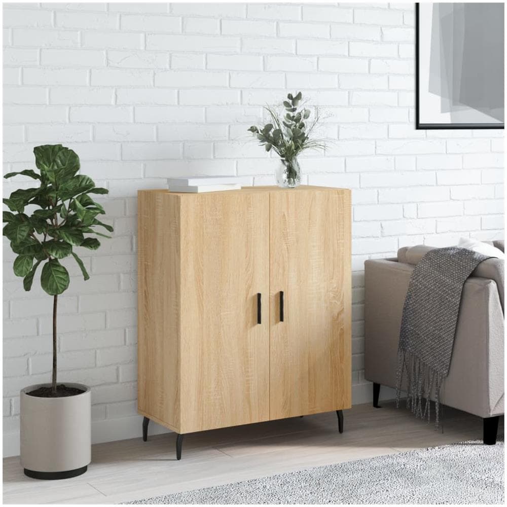 Credenza Rovere Sonoma 69,5x34x90 Cm In Legno Multistrato - Foto 1