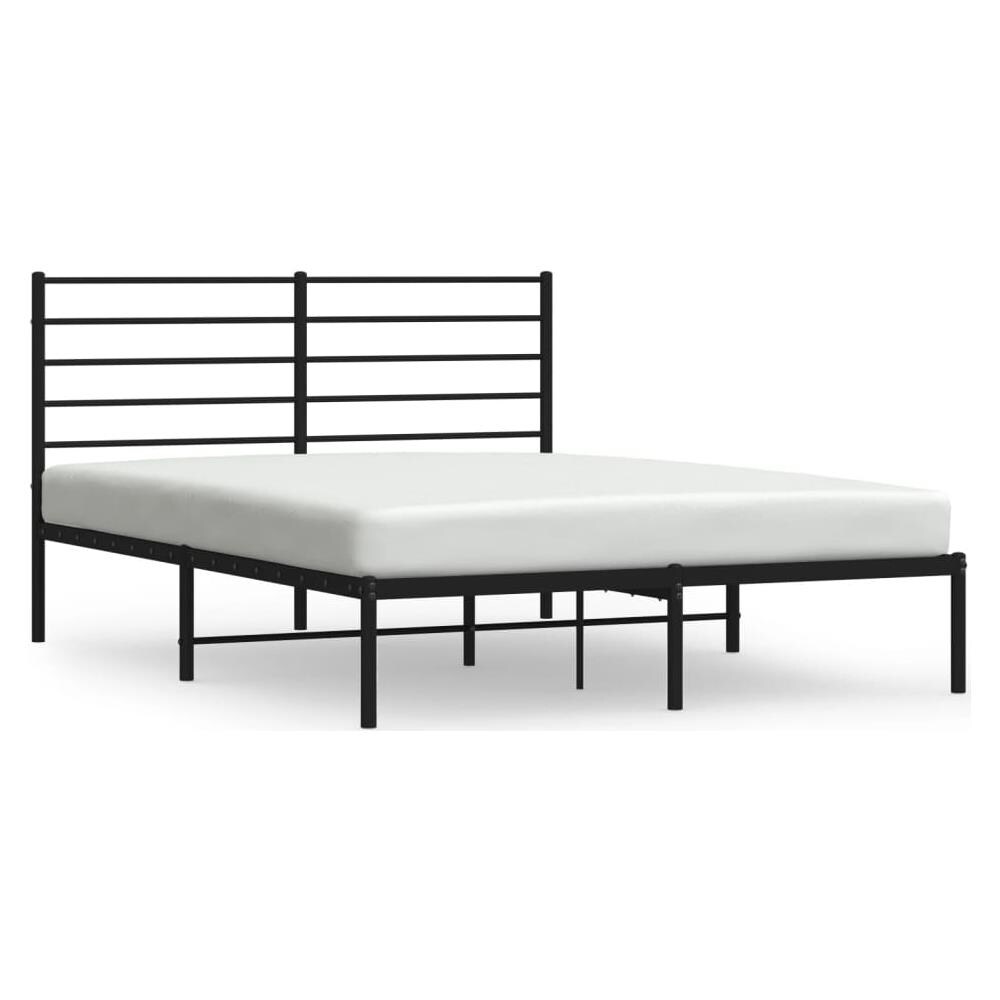 Giroletto Con Testiera In Metallo Nero 120x190 Cm - Foto 2