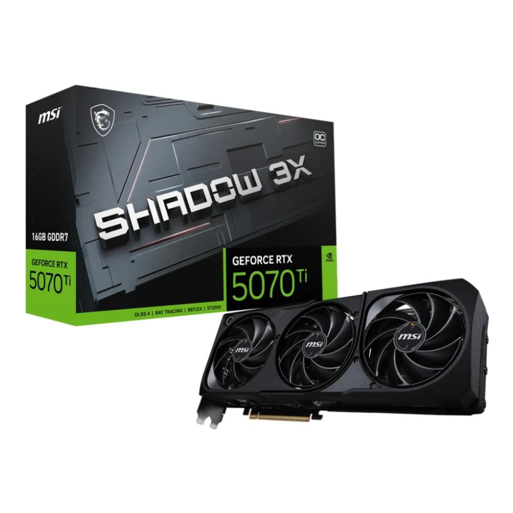 GeForce RTX 5070 Ti 16G GDDR6X PCI Express 5.0 SHADOW 3X OC - Foto 1