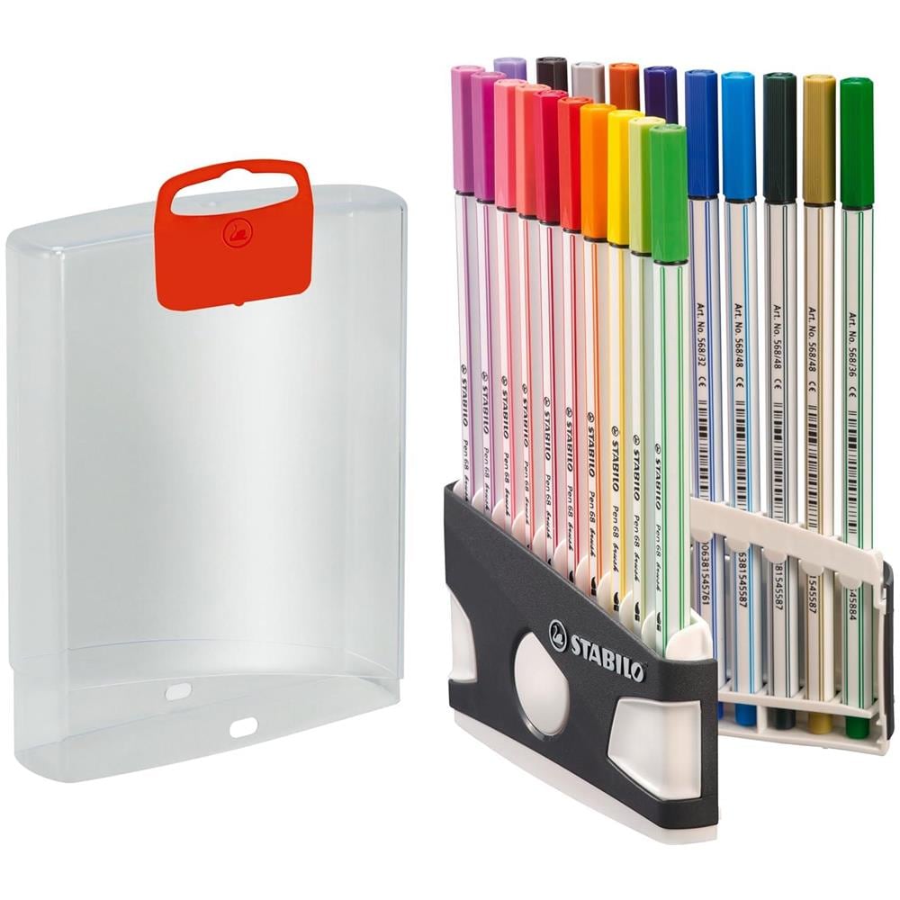 Pen 68 brush - Pennarello Premium con punta a pennello - ARTY - Colorparade - Astuccio da 20 - Colori assortiti - Foto 1