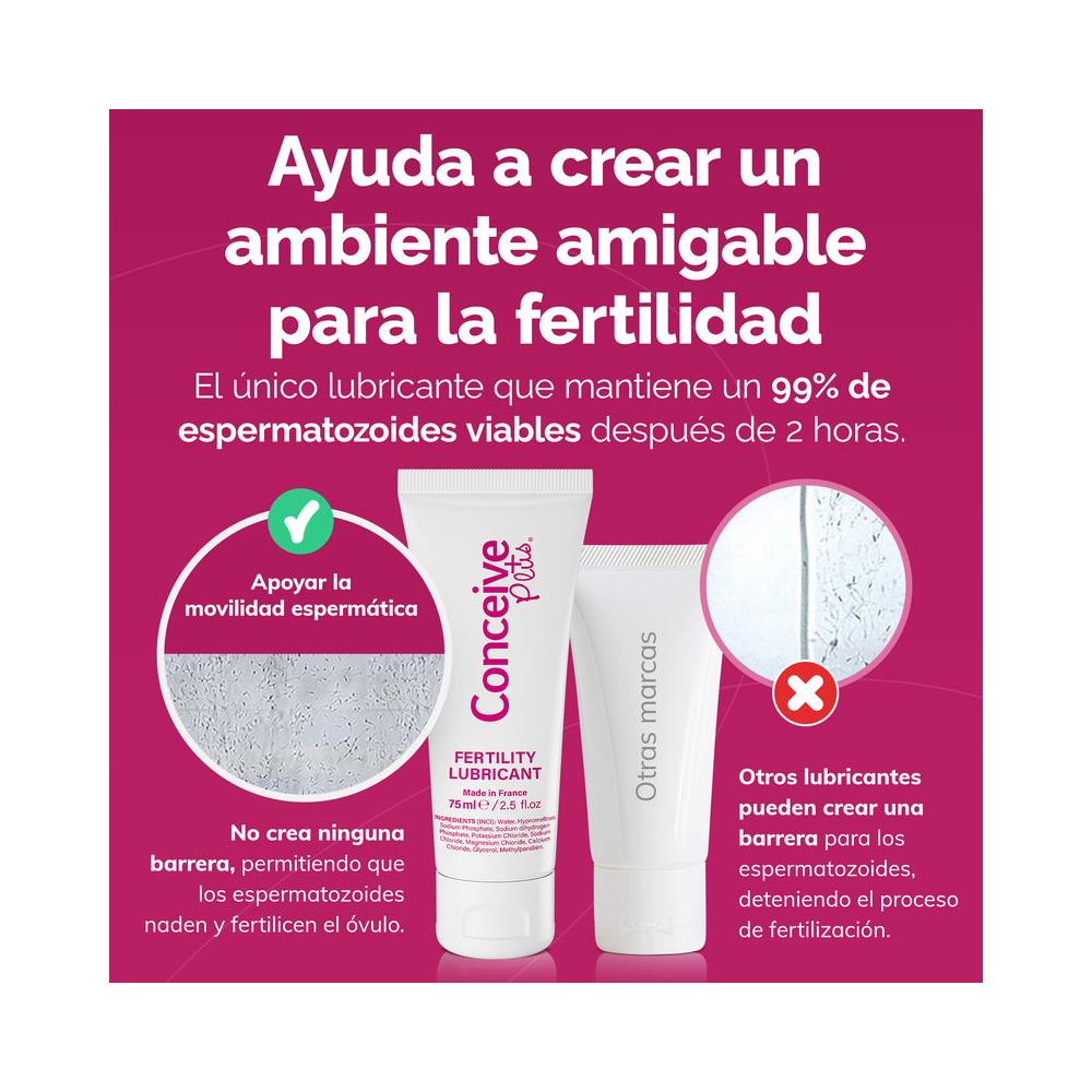 Confezione Integratore per la Fertilità Maschile + Lubrificante per la Fertilità - Foto 1