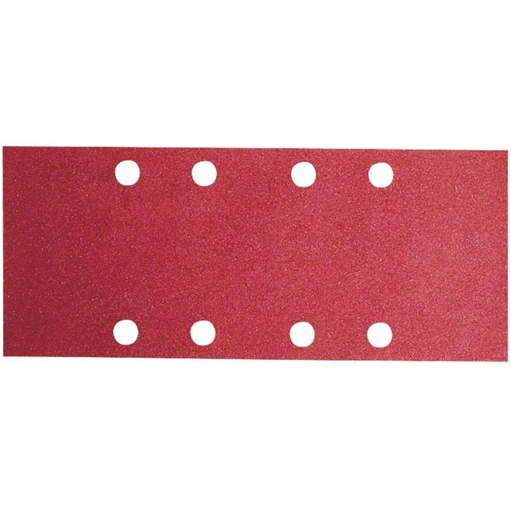 10 Fogli Abrasivi Per Levigatrice Orbitale 93x185 Grana 60/120/180 8 Fori - Foto 1