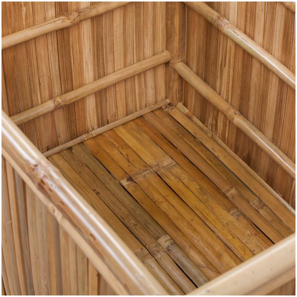 Set 3 Pz Scatola Di Deposito In Legno Bambù - Foto 2