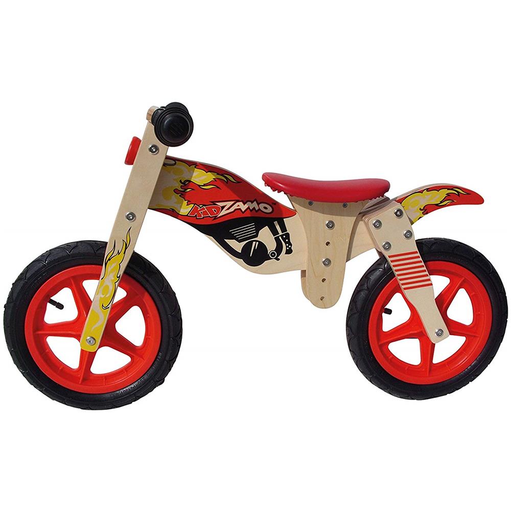 KIDZAMO - Bici Bimbo Legno Prima Infanzia Kid Zamo Rosso Senza Pedali Bike  Training - ePRICE