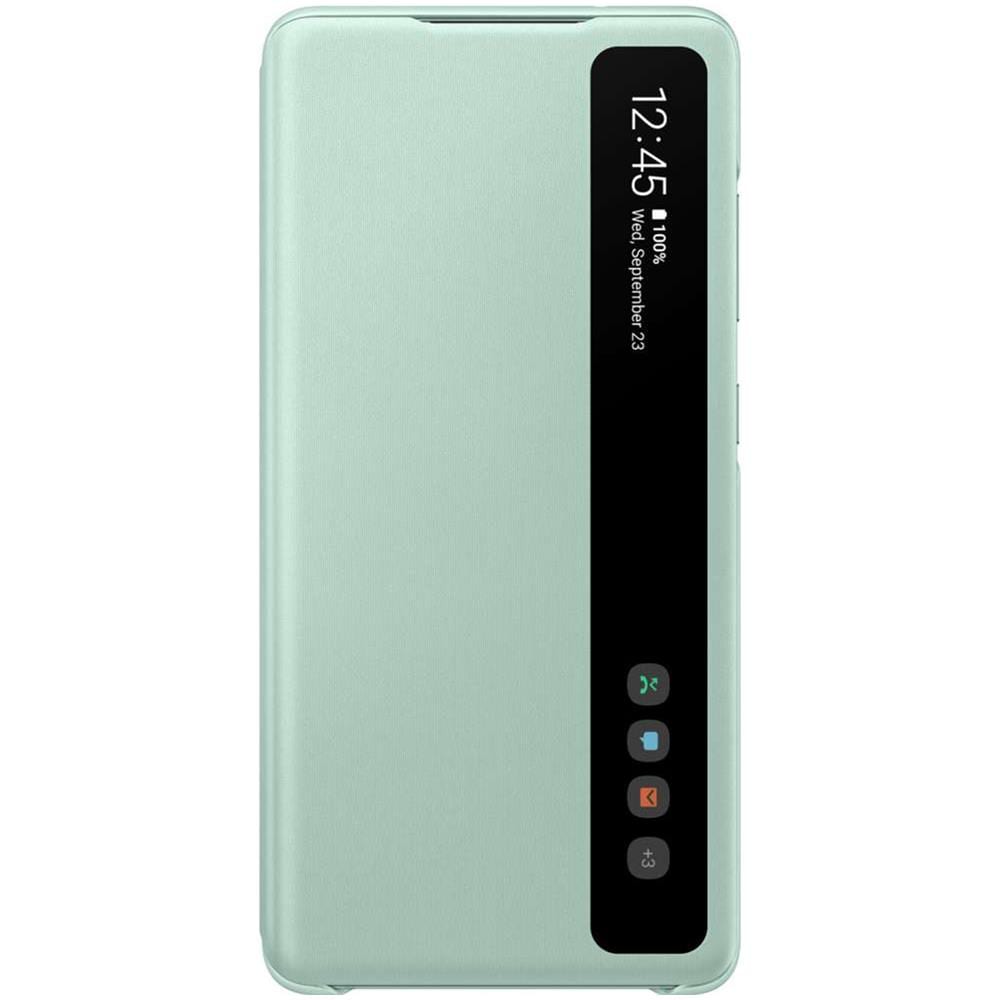 Custodia Clear View per Oppo Find X3 Lite, flip a specchio con funzione supporto viola - Italiano