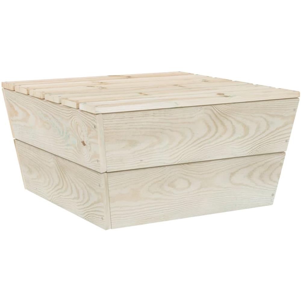 Set Divani Da Giardino Su Pallet 9 Pz In Legno Abete Impregnato - Foto 7