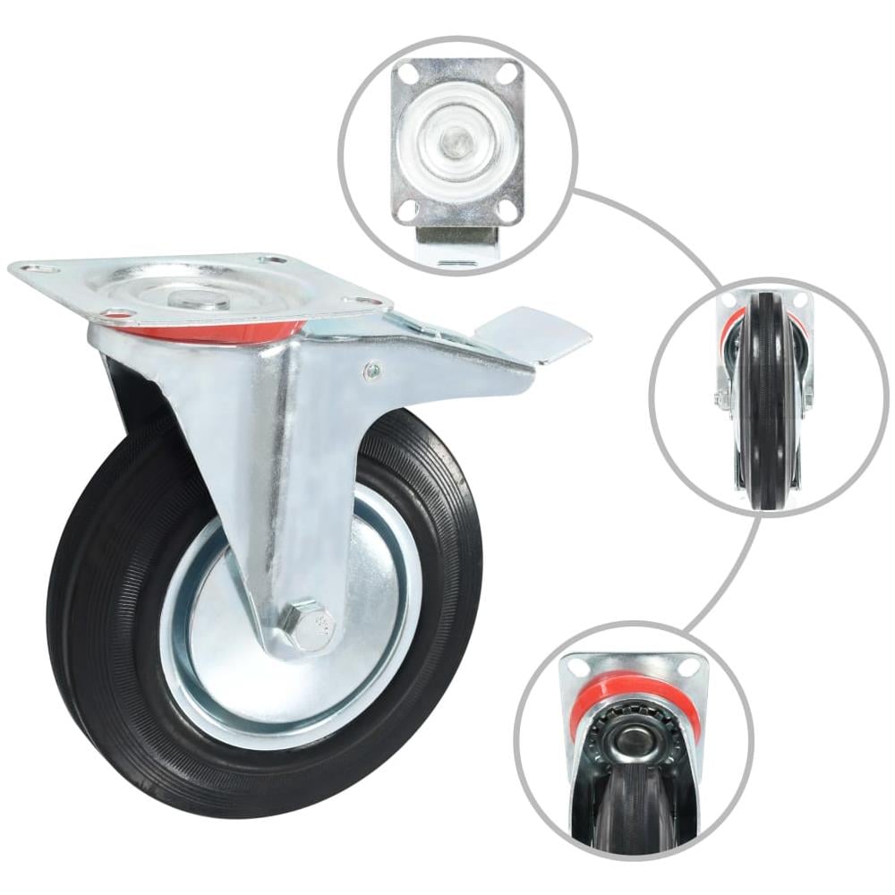 Ruote Girevoli 8 pz 200 mm - Foto 2