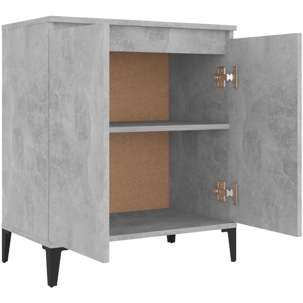 Credenza Grigio Cemento 60x35x70 cm in Legno Multistrato - Foto 2