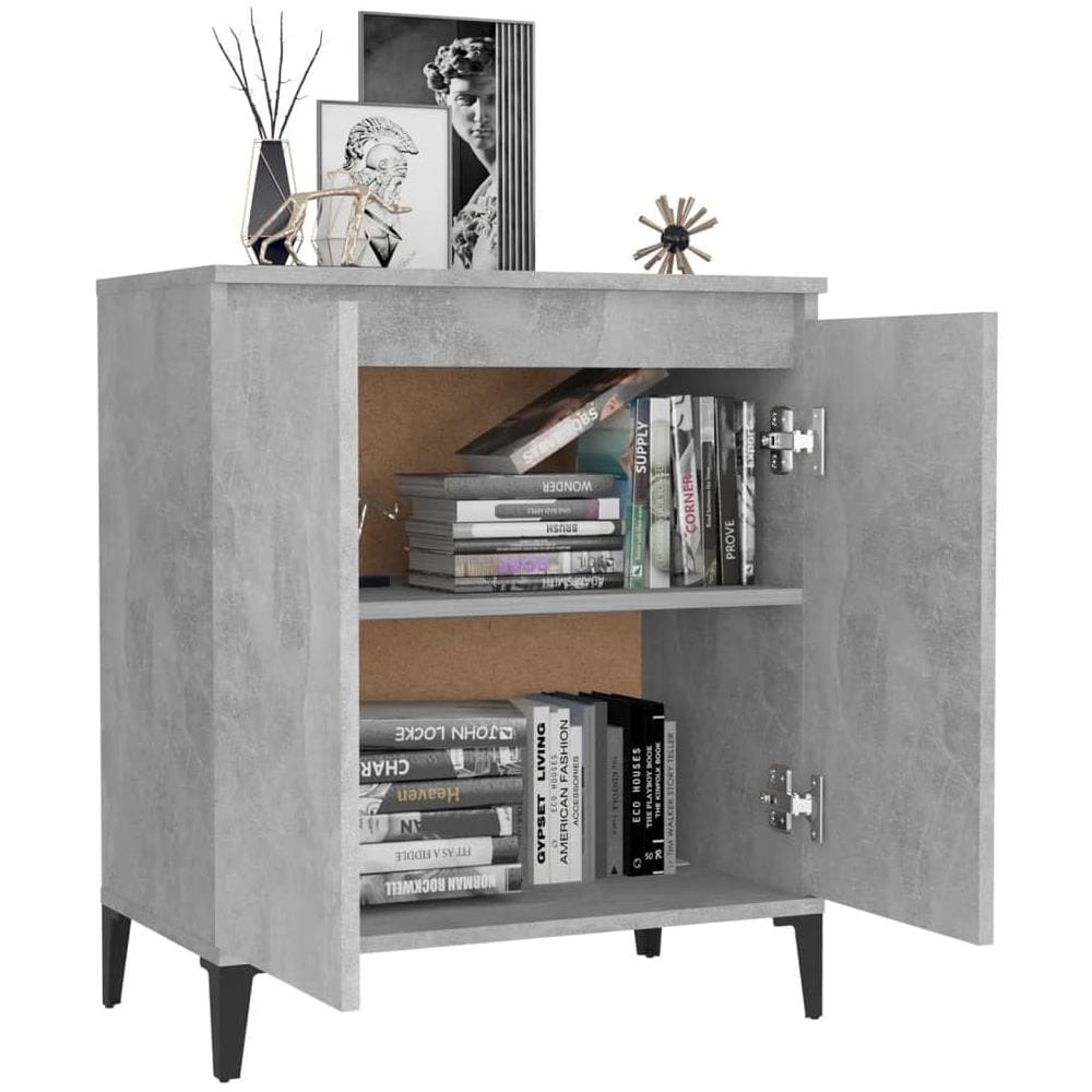Credenza Grigio Cemento 60x35x70 cm in Legno Multistrato - Foto 7