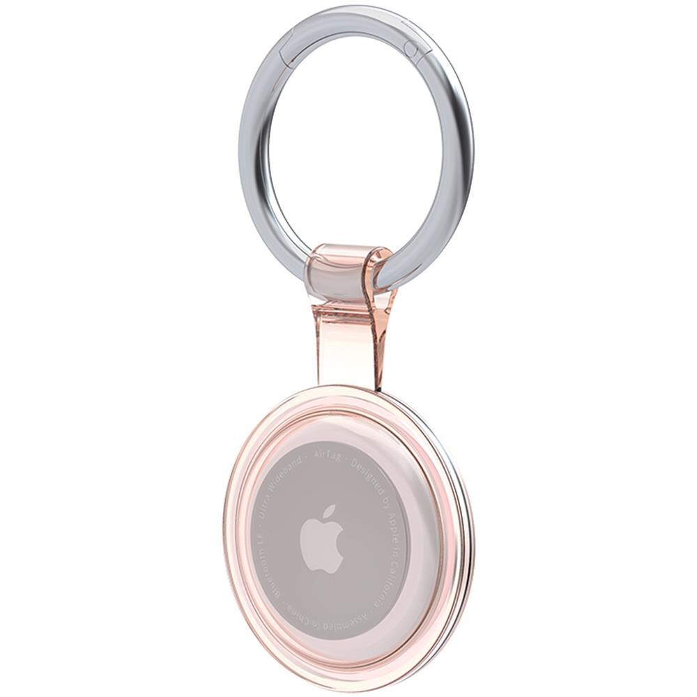 Portachiavi E Cover Compatibili Con Airtag Nel Colore Rosa - Custodia Coperchio Di Protezione Pendente - Foto 1