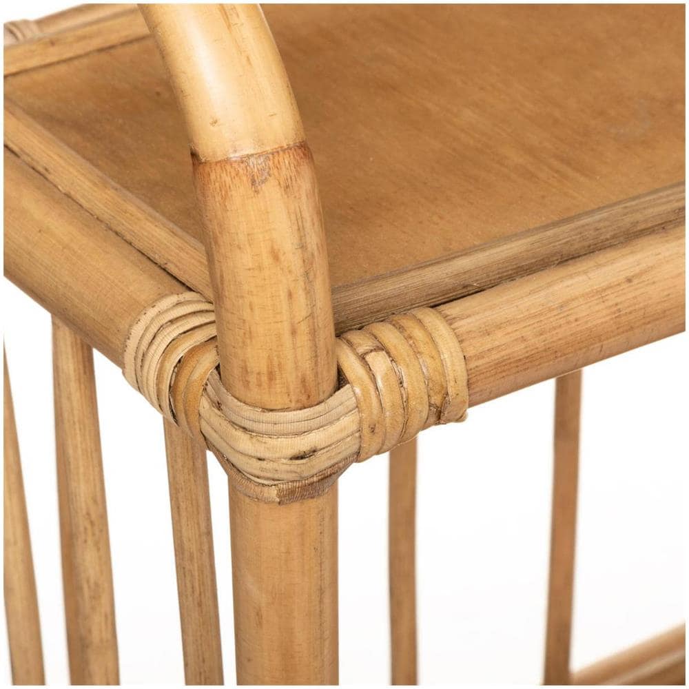 Libreria In Rattan, 2 Livelli, 60 X 20 X 50 Cm - Foto 3