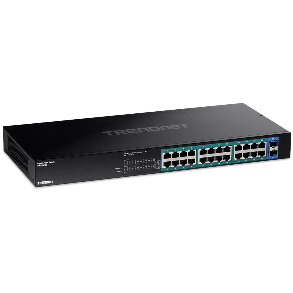 Tpe-tg262 Switch Di Rete Non Gestito L2 Gigabit Ethernet (10/100/1000) Supporto Power Over Ethernet (poe) 1u Nero - Foto 1