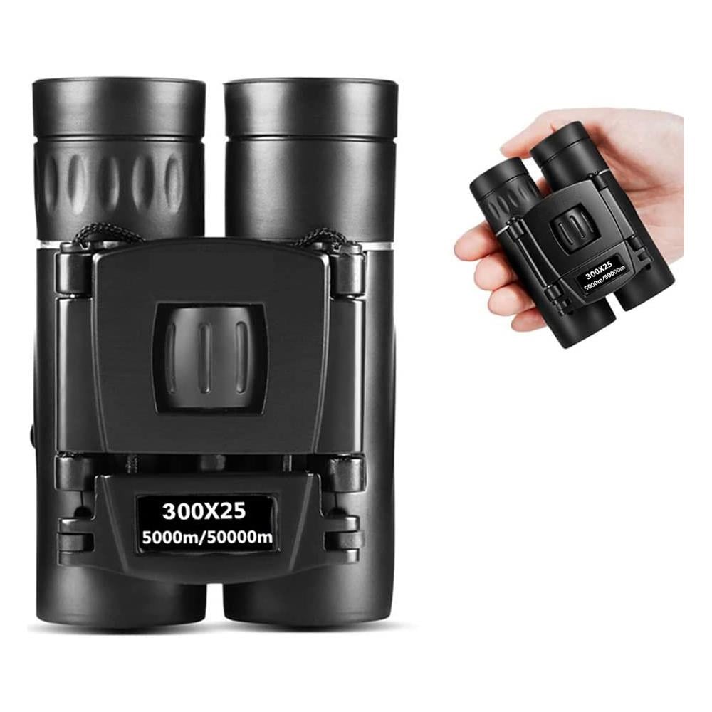 Binocolo Compatto 12x25, Alta Potenza Con Messa A Fuoco Facile, Per Adulti E Bambini, Birdwatching E Concerti