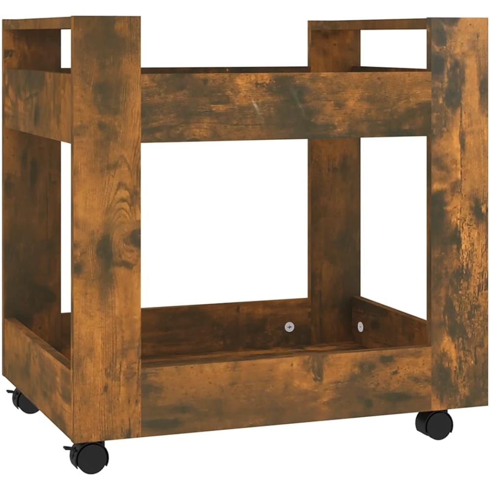 Carrello Scrivania Rovere Fumo 60x45x60 Cm Legno Multistrato - Foto 2