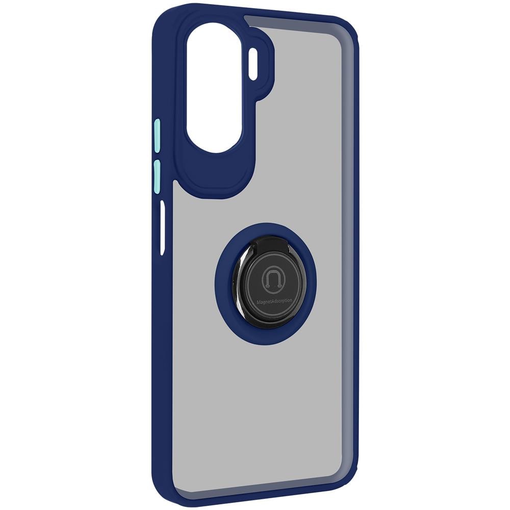 Cover Per Honor 90 Lite Anello Metallico Supporto Bordo Blu - Foto 5
