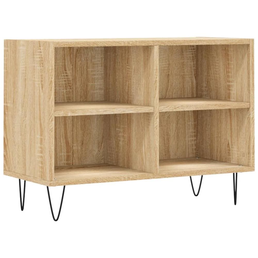 Mobile Porta Tv Rovere Sonoma 69,5x30x50cm In Legno Multistrato - Foto 2