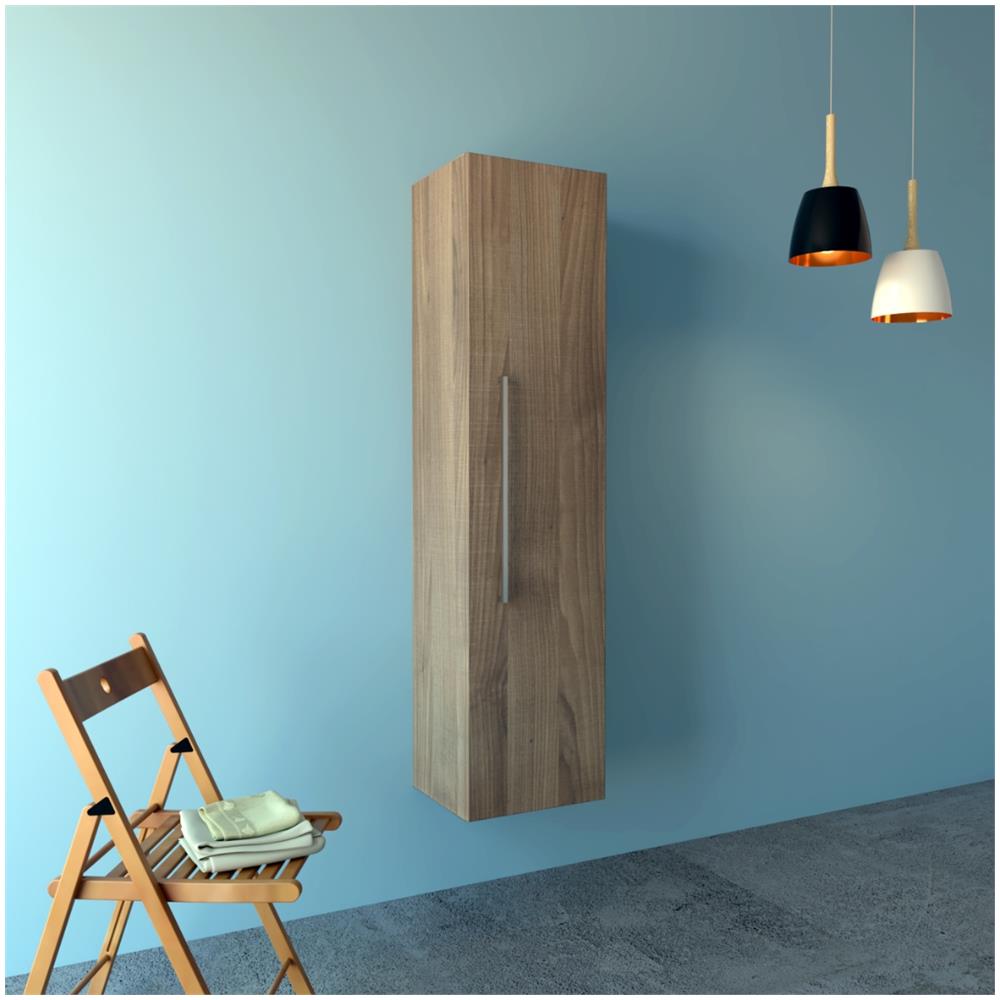 Mensolone In Laminato Sospeso Per Lavabi Da Appoggio Arredo Bagno Made In Italy *** Finitura- : Noce Tranché - Foto 1