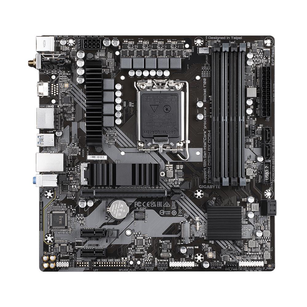Scheda Madre B760M DS3H AX DDR4 Socket LGA 1700 Chipset B760 Express micro ATX - Foto 1