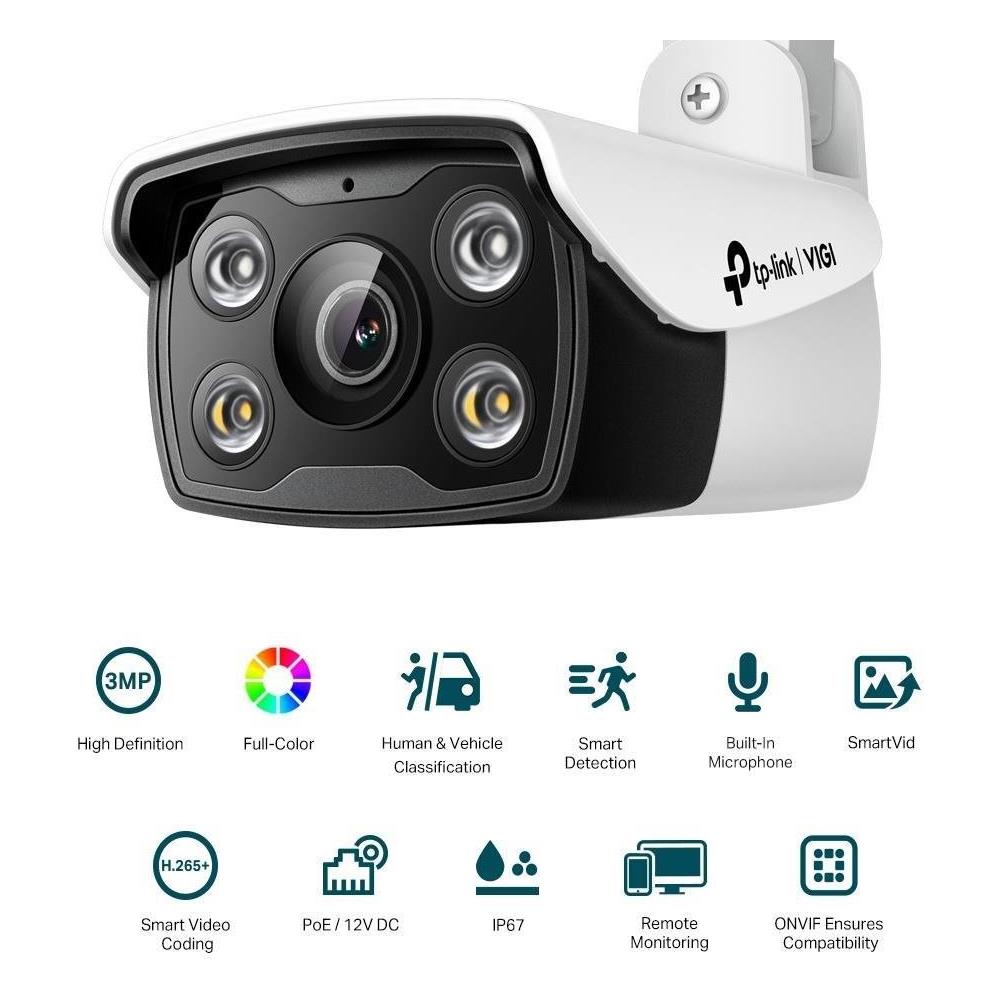 Telecamera di Sicurezza IP Vigi C330i (6mm) Capocorda Esterno 2304x1296 Pixel Soffitto-parete-palo - Foto 2