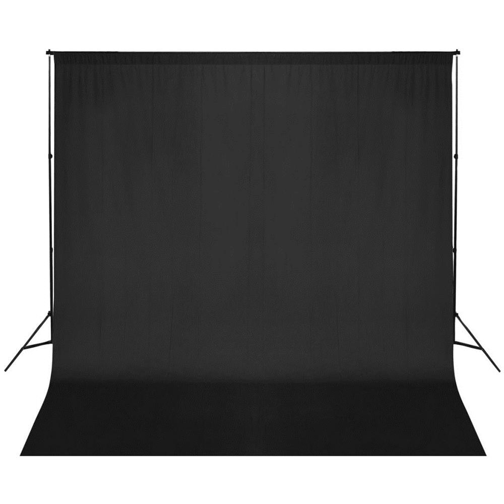 Portafondali Fotografici Xl 6,0 X 3,0 M. + Fondale Foto Nero - Foto 1