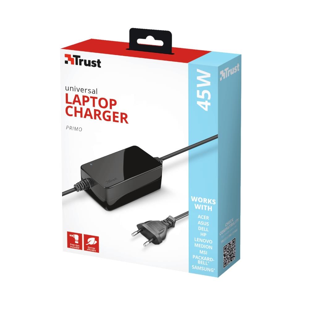 Caricabatteria Universale per Laptop da 45W Colore Nero - Foto 5