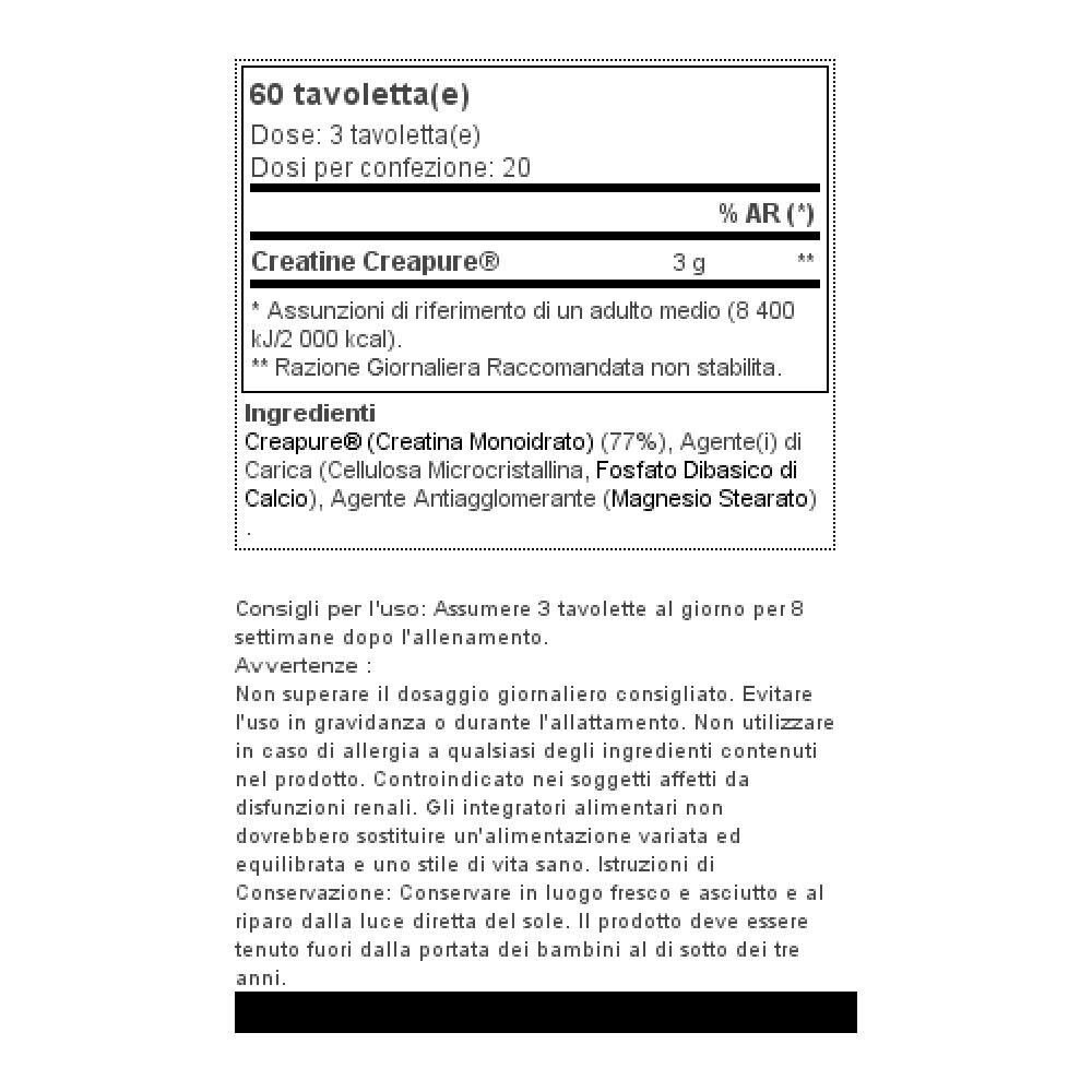 Creatina 60 Compresse - - Creatine Monohydrate - - Foto 2