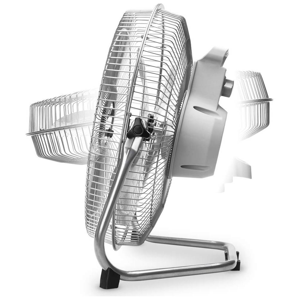 Pw 1230 - Ventilatore Industriale Power Fan Con Inclinazione Regolabile, Pale Metalliche Da 30 Cm, 3 Velocità Di Ventilazione, Maniglia Di Trasporto, Griglia Di Sicurezza, 45 W Di Potenza - Foto 2