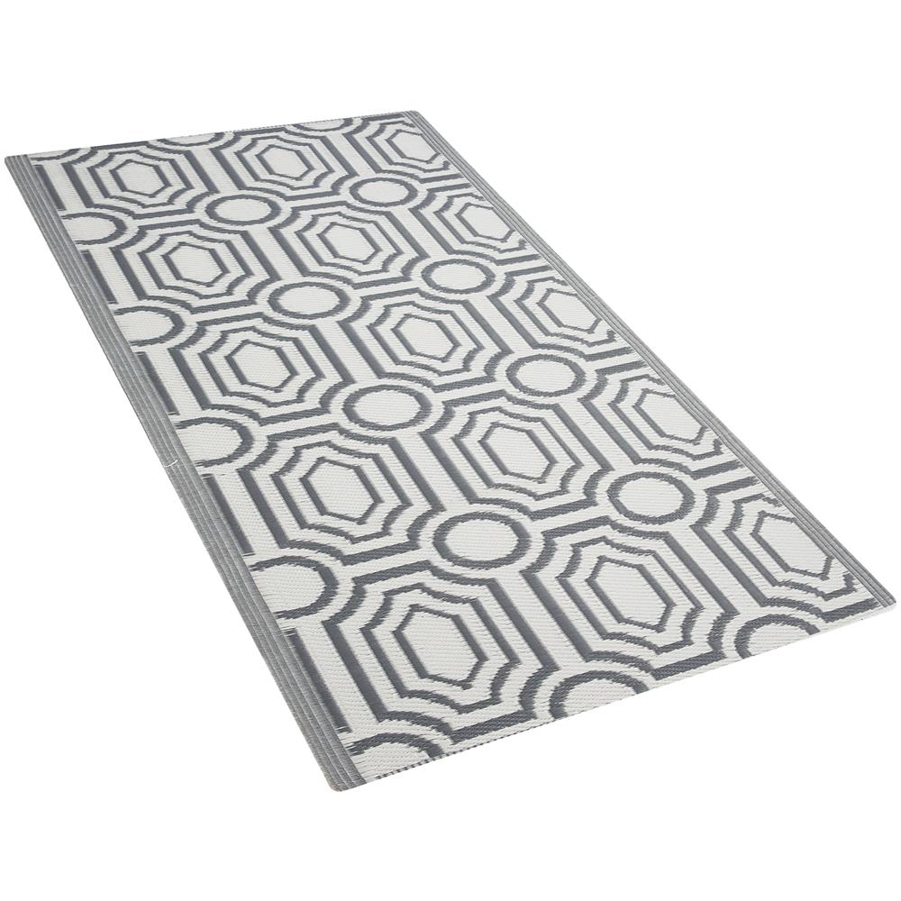 Tappeto Da Esterno Grigio Scuro 90 X 180 Cm Bidar - Foto 1