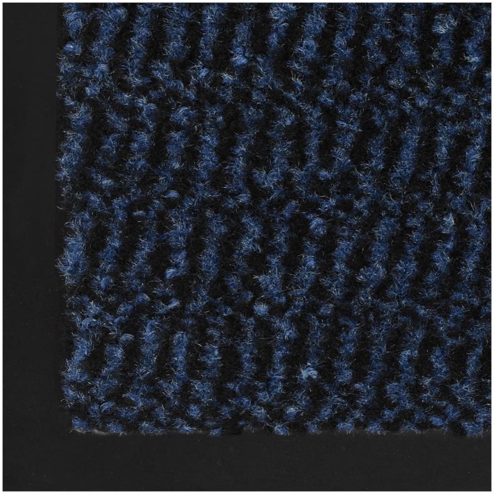 Tappeti Antipolvere 2 Pz Rettangolari Trapuntati 80x120 Cm Blu - Foto 2