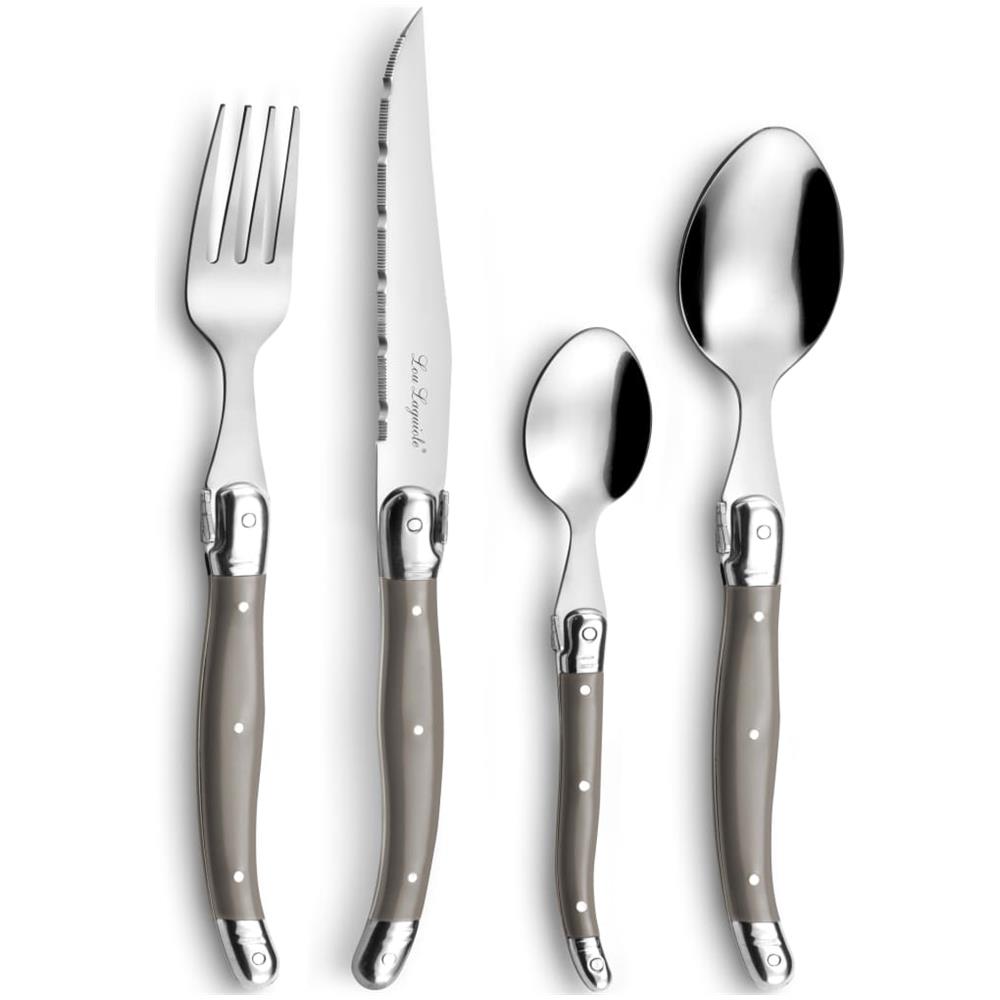 Set di Posate 24 pz Tradition Grigio Talpa - Foto 1