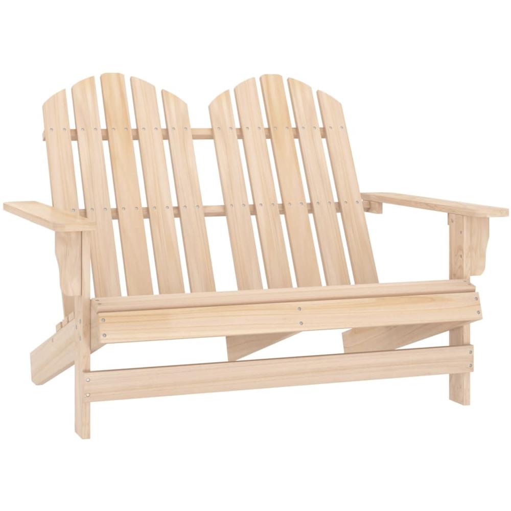 Sedia da Giardino Adirondack a 2 Posti in Legno di Abete - Foto 1