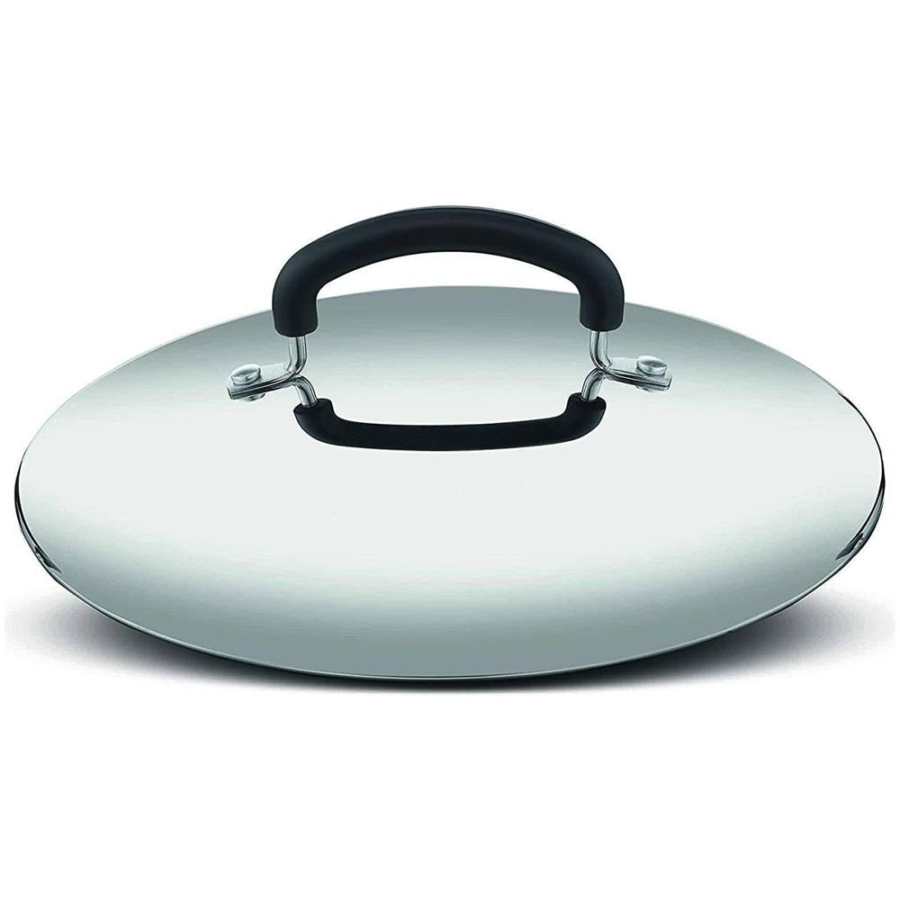 Pratica, Coperchio Ø 26 Cm Con Manico In Silicone, In Acciaio Inossidabile, Qualità Extra - Foto 2
